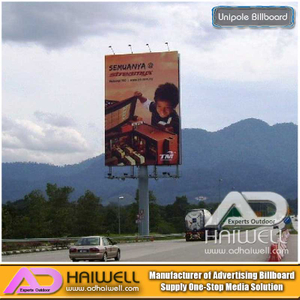 Outdoor Unipolare cartellone pubblicitario Billboard Struttura