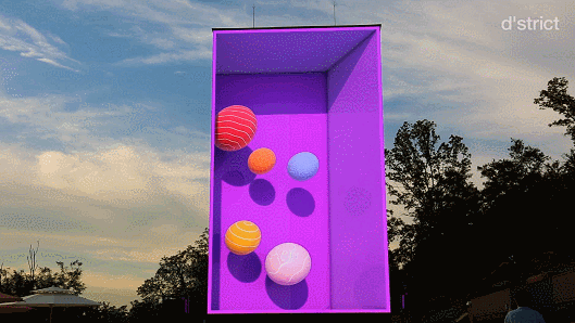 palla morbida riempie visualizzazione 3D LED
