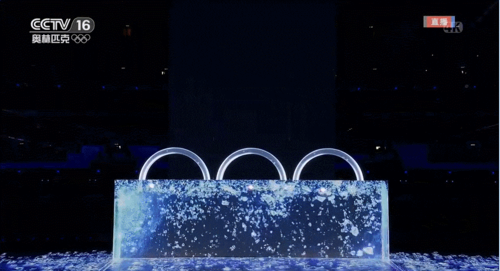Schermo a LED 3D anelli di ghiaccio olimpico