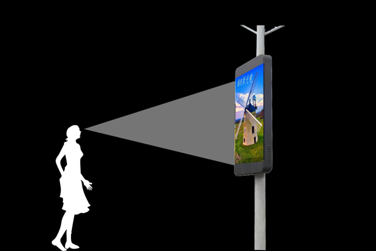Smart City Digital-Street-Furniture-Mobili-Pole-LED-display
