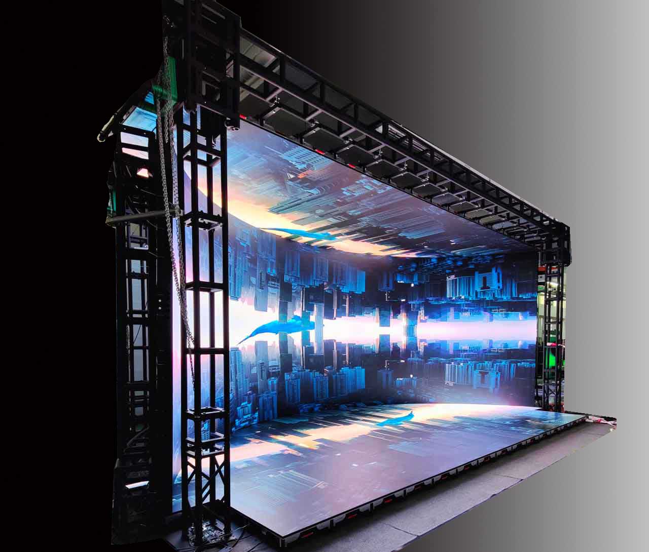 Wall di sfondo LED di produzione video