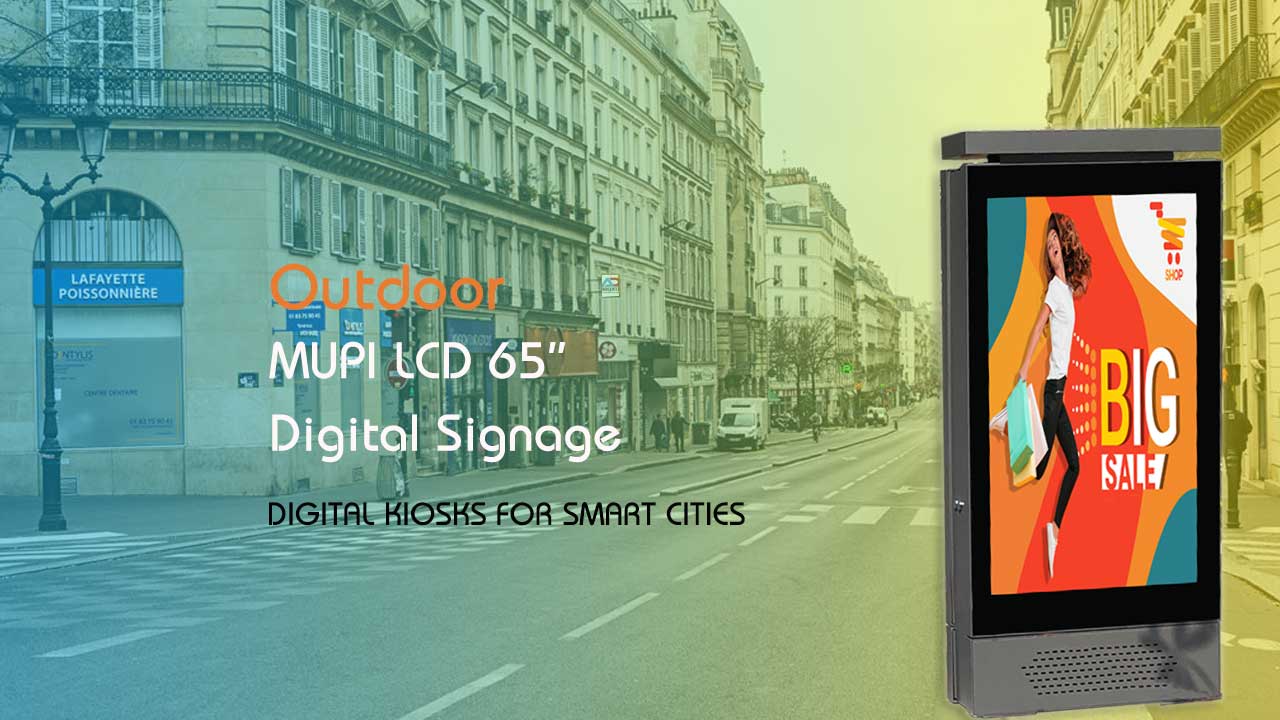 Segnaletica digitale LCD Mupi per esterni