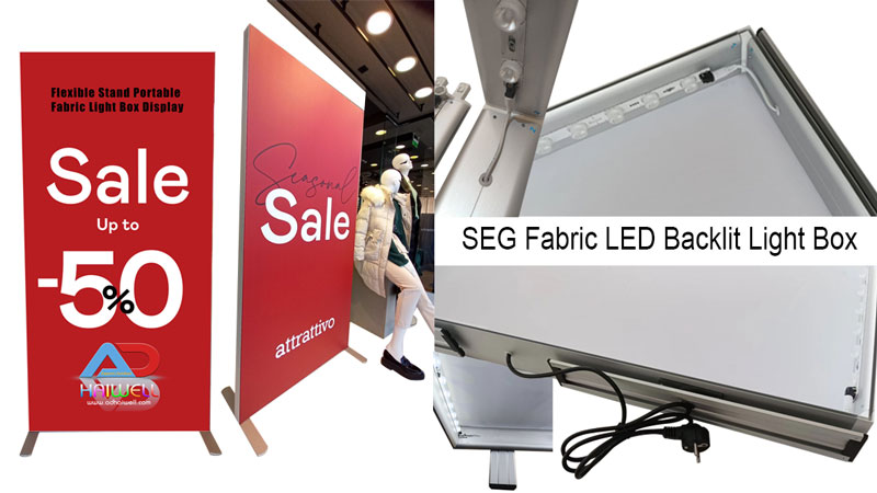 Perché i rivenditori preferiscono il display lightbox in tessuto SEG per il visual merchandising