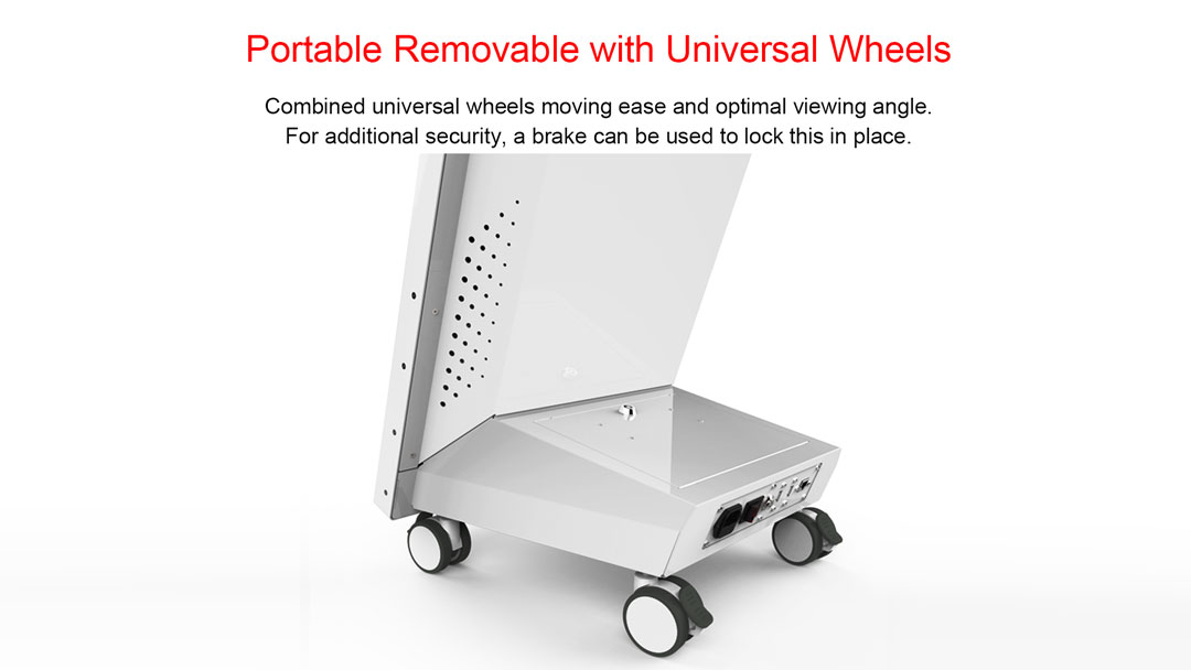 Segnala-digitale portatili-rimovibili con ruote universali