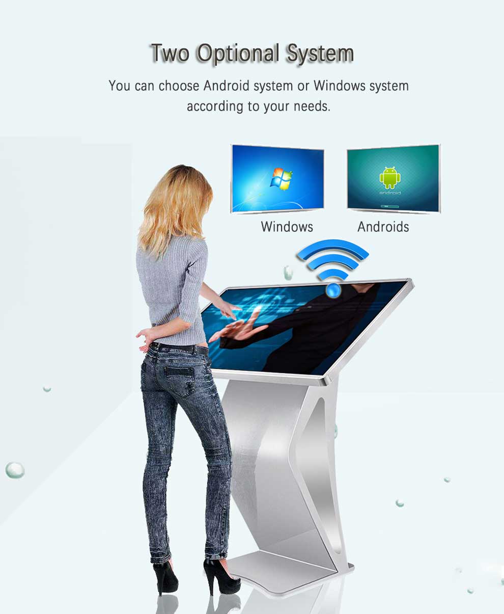 Android-o-Windows-sistema-infrarossi-Touch-Query-Interactive-Digital-Signage