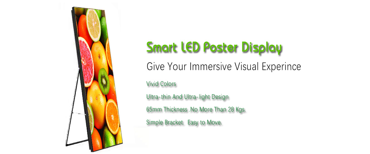 Display a LED Smart Poster SMD P2.6 multi dimensioni