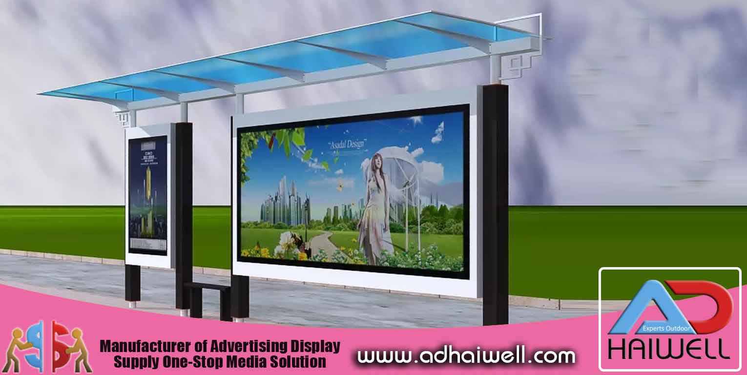 Bus Shelter With Advertisement