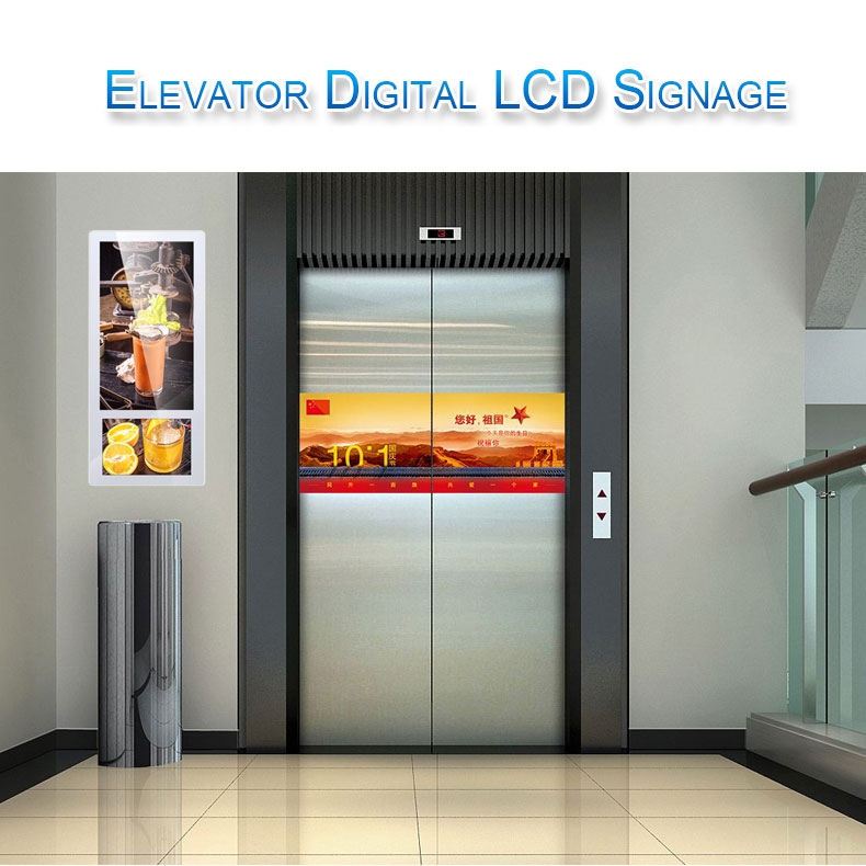 Visualizzazione dei supporti LCD ascensore