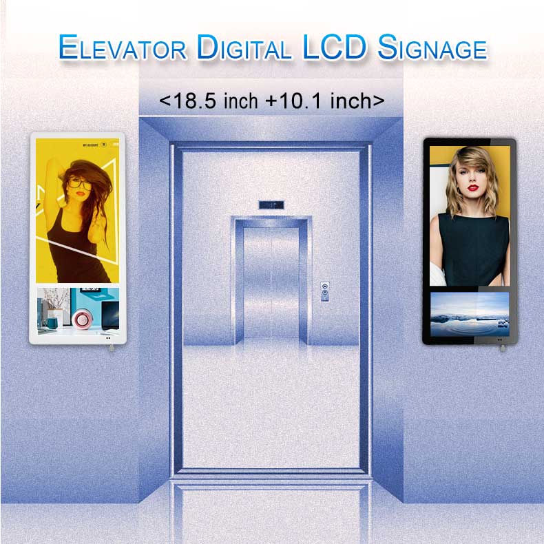 Visualizzazione dei supporti LCD ascensore